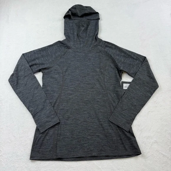 Outdoor Research Alpine Onset Merino Wool 150 Hoodie Black Heather Womens Medium - Picture 4 of 12